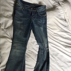 Used silver jeans